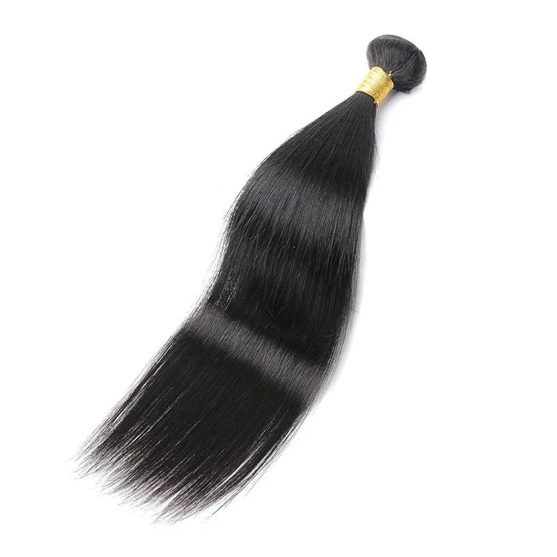 100g Straight Virgin Brazilian Human Hair Bundles 100% Unprocessed Extensions