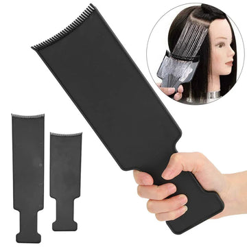 Toothed Hair Dye Plate and Brush 1 Piece PVC Hair Dye Tool