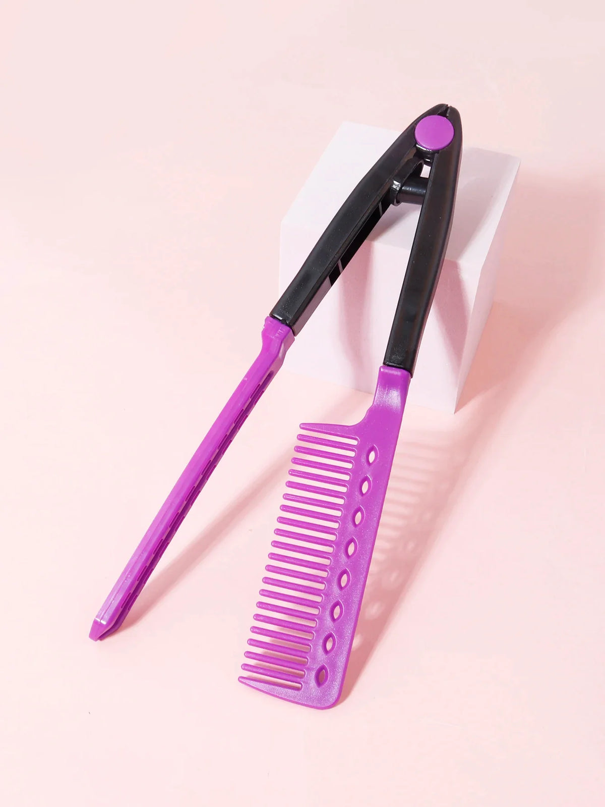 V Shaped Straight Hair Brush 1 Piece PC Loop Brush