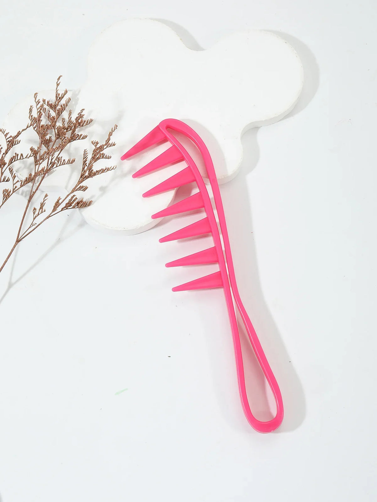 Wide Toothed Anti Static Plastic Comb Hairdressing Tool
