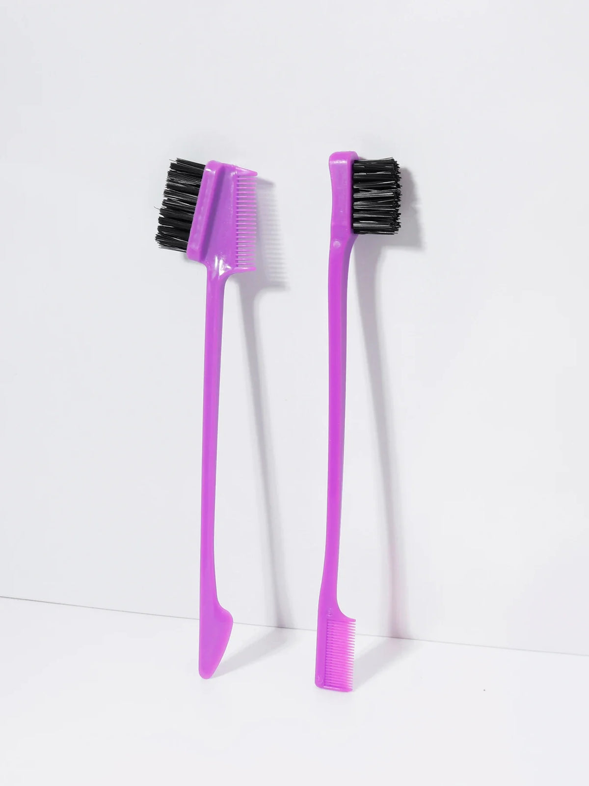 2 Piece Loop Edge Control Brushes for Hair and Eyebrow Styling