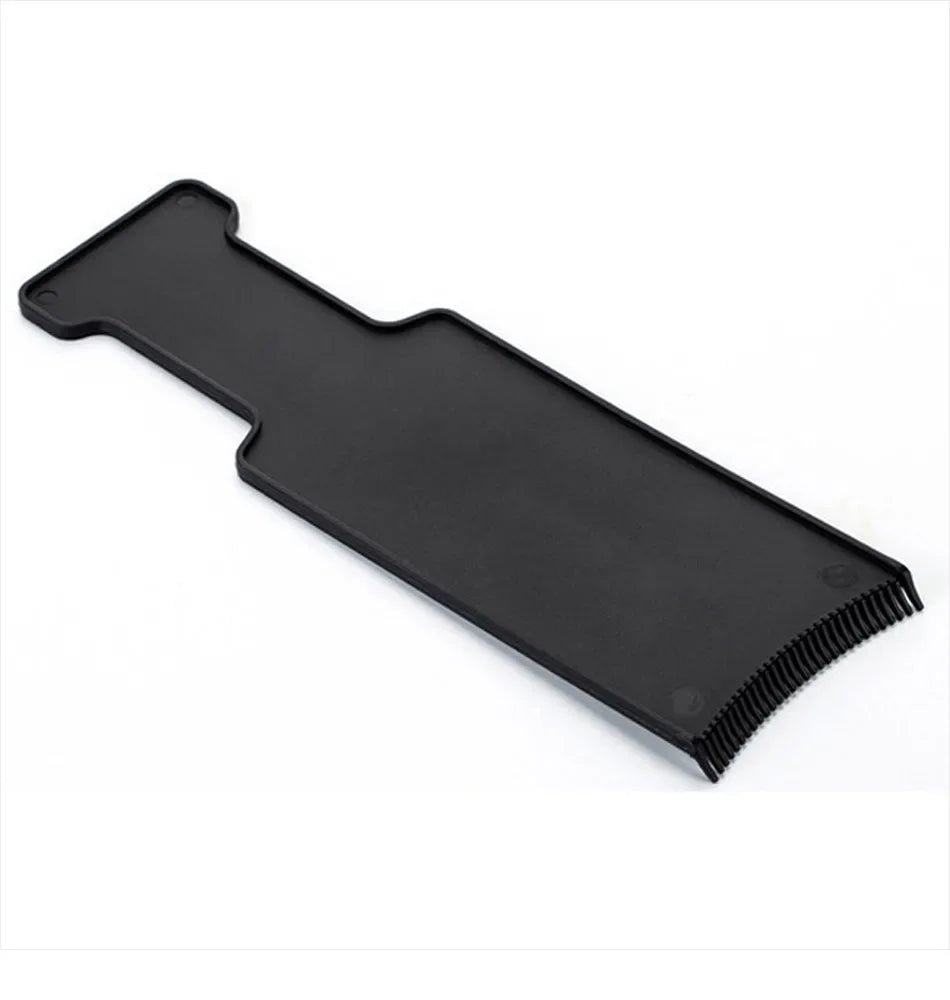 Toothed Hair Dye Plate and Brush 1 Piece PVC Hair Dye Tool