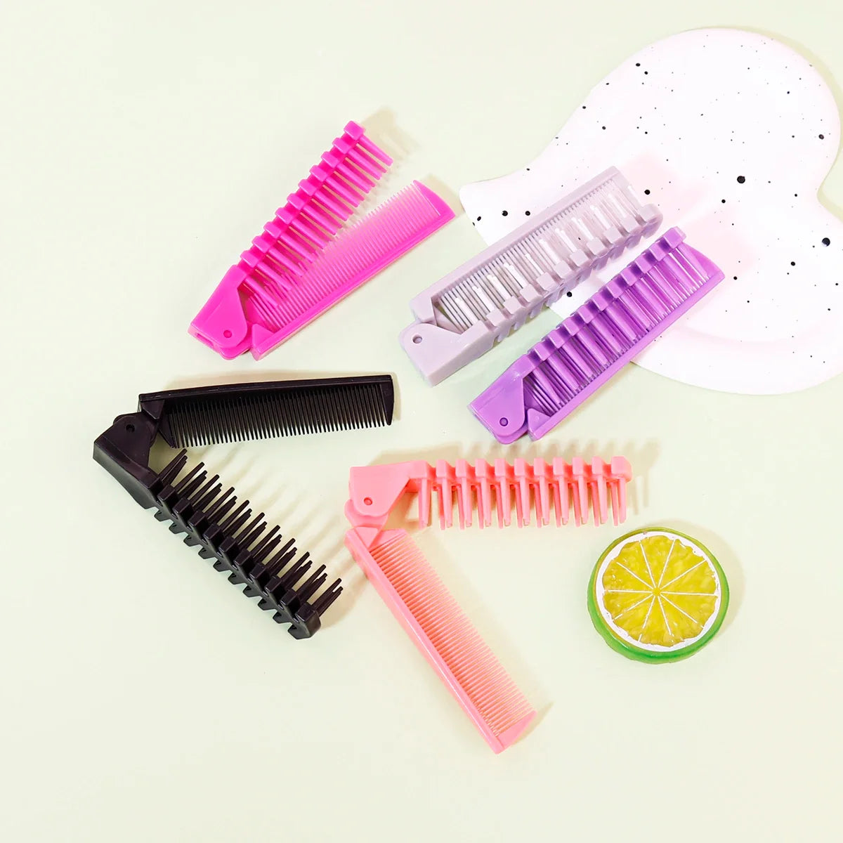 Anti-Static Folding Hair Comb Set 1 2 3 5 Pcs PP Material