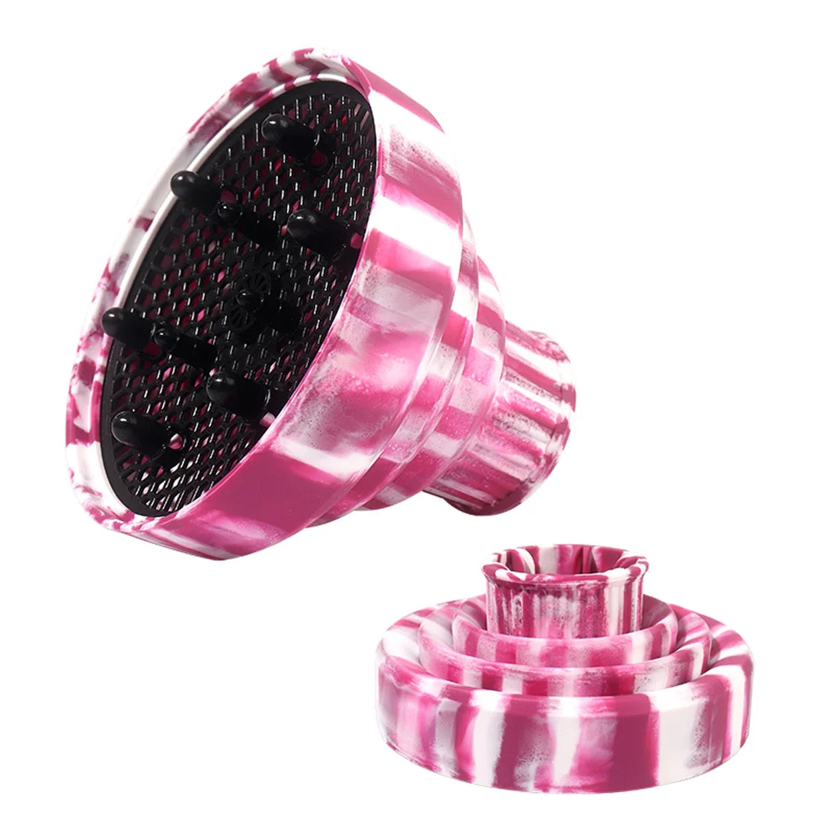 1 Piece Heat Resistant Silicone Hair Dryer Diffuser Cover Foldable