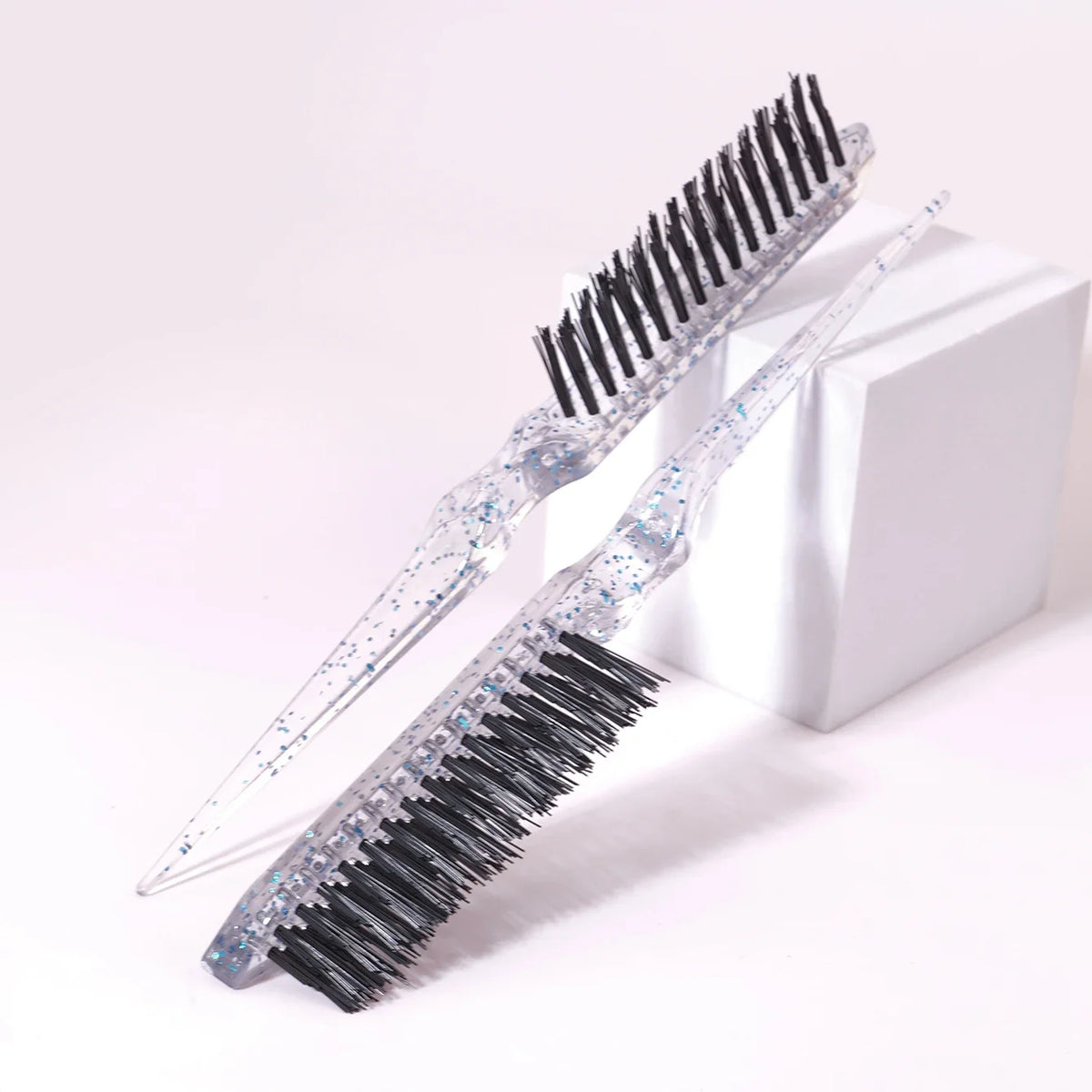 1 2 3 Pcs Resin Tear Hair Brush Mouse Tail Comb Edge Brush for Wigs