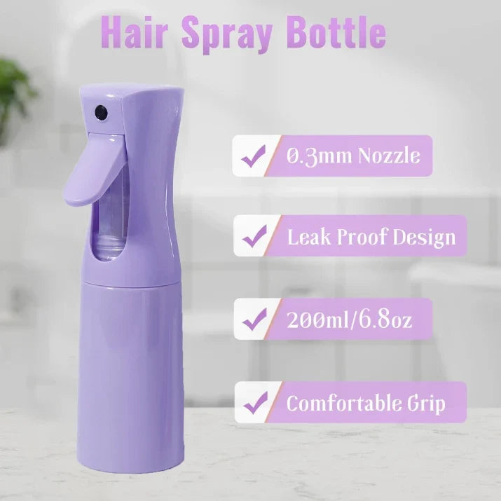6 Piece Hair Styling Set Spray Bottle Comb Brush Caps for Wigs