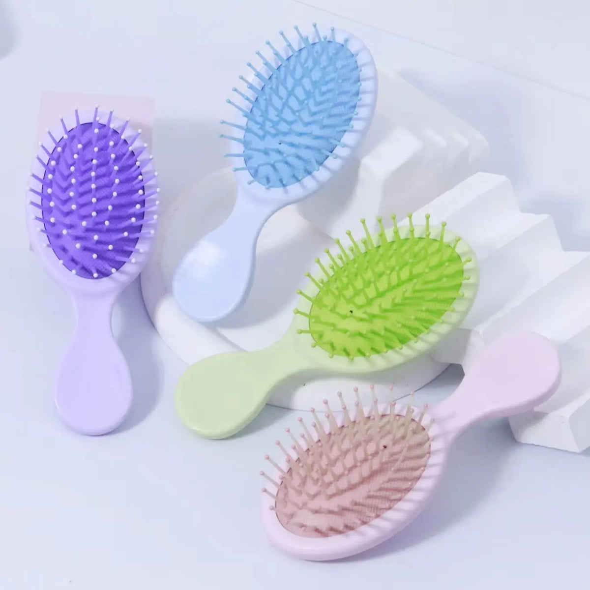 Mini Compact Air Cushion Comb With Anti Slip Handle For Wigs