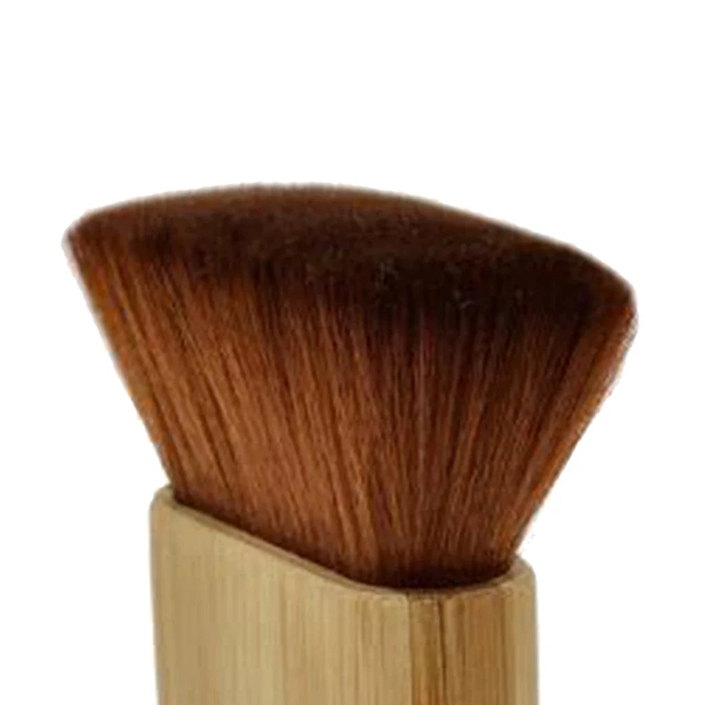 Hair Cutting Neck Duster Brush With Wooden Handle Soft Bristles