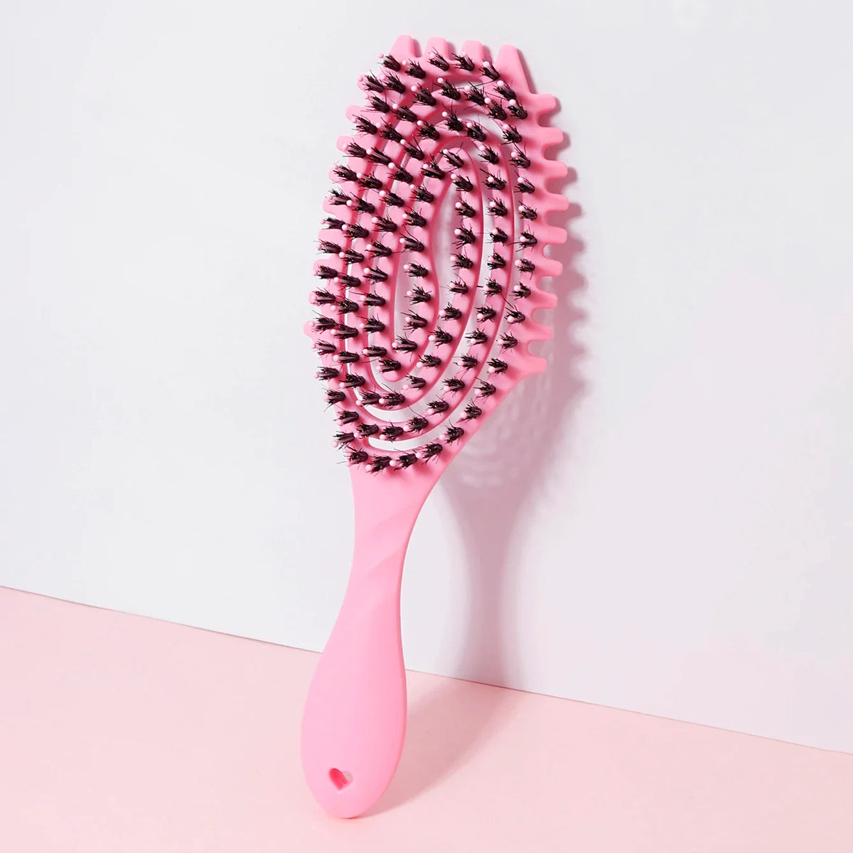 Hollow Scalp Massage Comb with Bristles Anti-Static PC 1 Piece