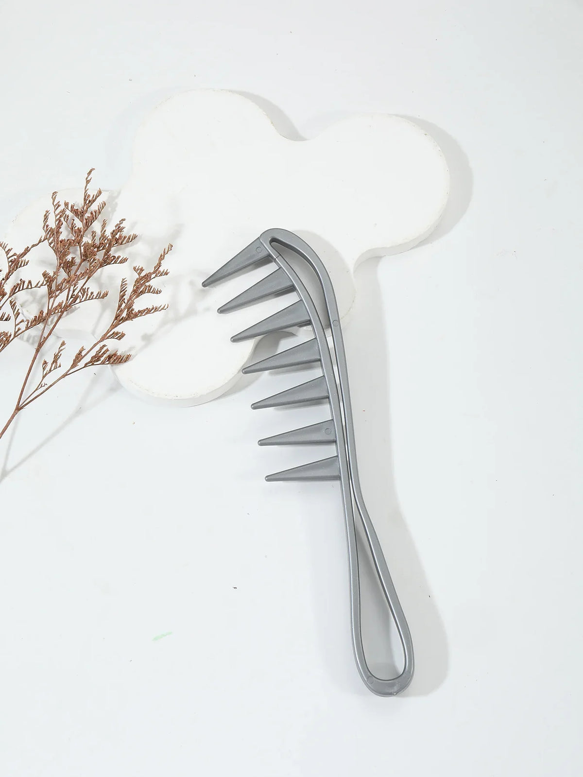 Wide Toothed Anti Static Plastic Comb Hairdressing Tool