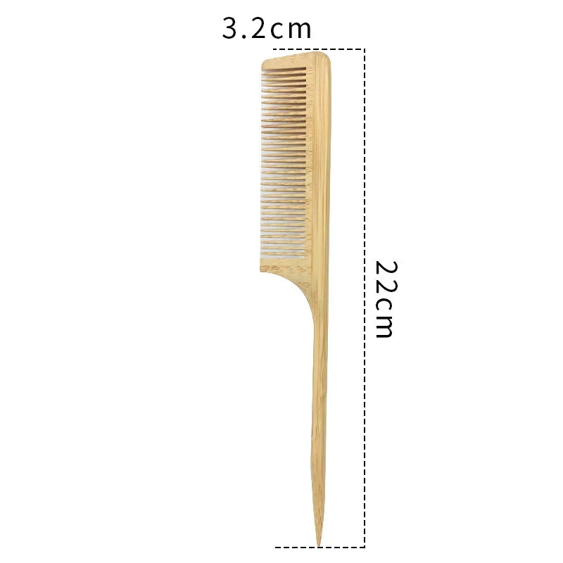 Bamboo Wide Tooth Comb Anti-Static Hair Removal Comb 1 Piece