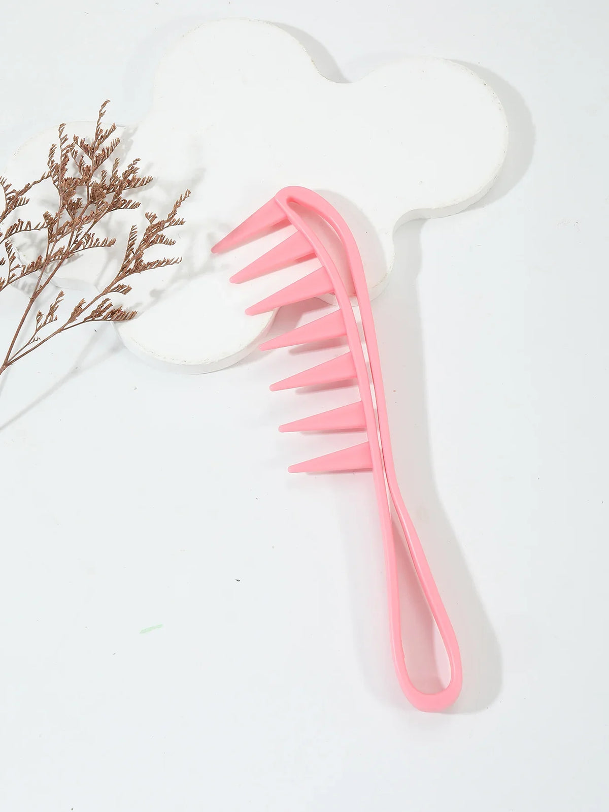 Wide Toothed Anti Static Plastic Comb Hairdressing Tool