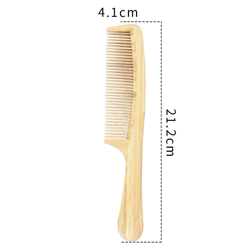 Bamboo Wide Tooth Comb Anti-Static Hair Removal Comb 1 Piece