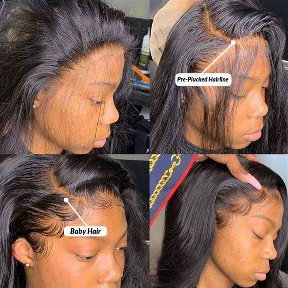 Vietnamese Human Hair 13x6 Body Wave Lace Frontal Wig 30-40 Inch 200 Density
