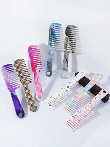Wide Tooth Comb 1 Piece Plastic Anti Frizz Hair Styling Tool