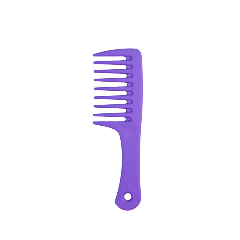 Wide Tooth Handle Comb Set 1 to 4 Pieces ABS Plastic