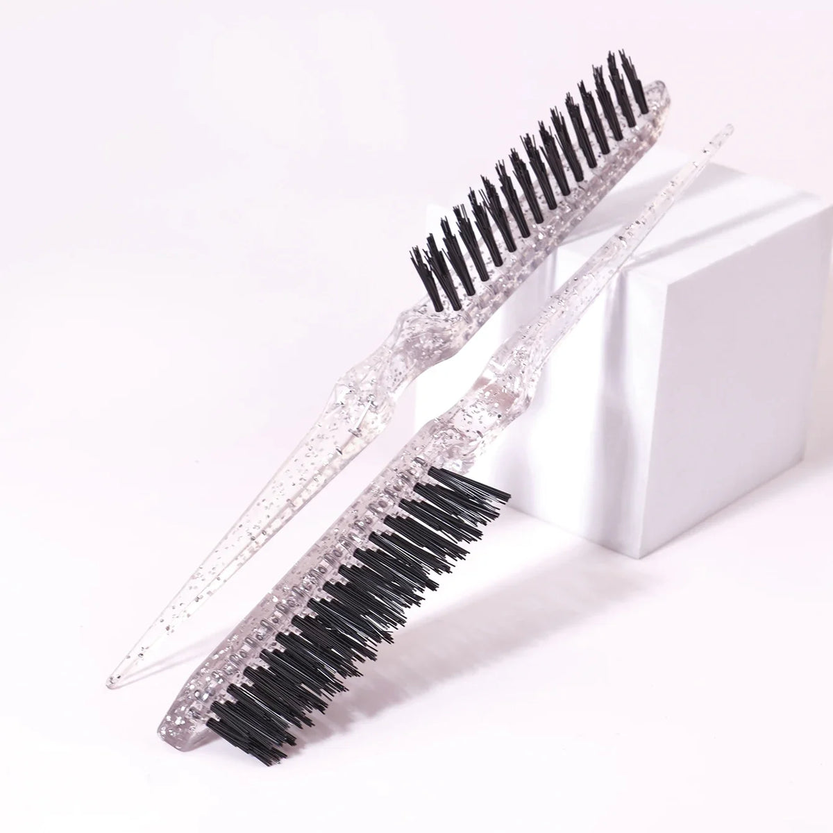 1 2 3 Pcs Resin Tear Hair Brush Mouse Tail Comb Edge Brush for Wigs