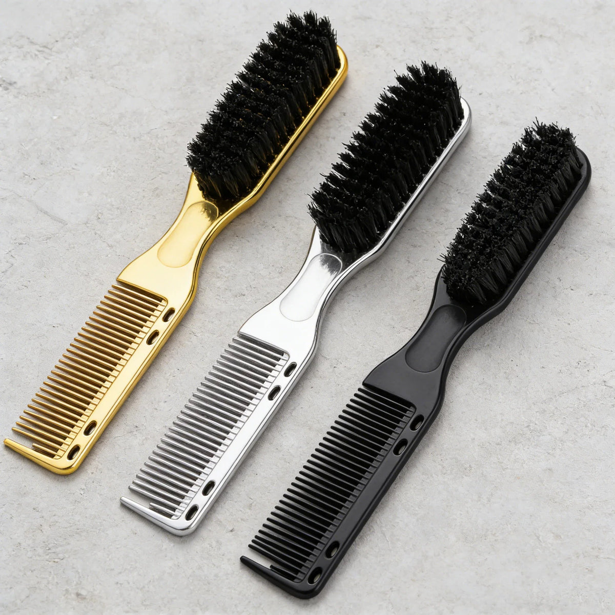 3 Piece Nylon Hairbrush and Double Sided Comb Set for Wigs