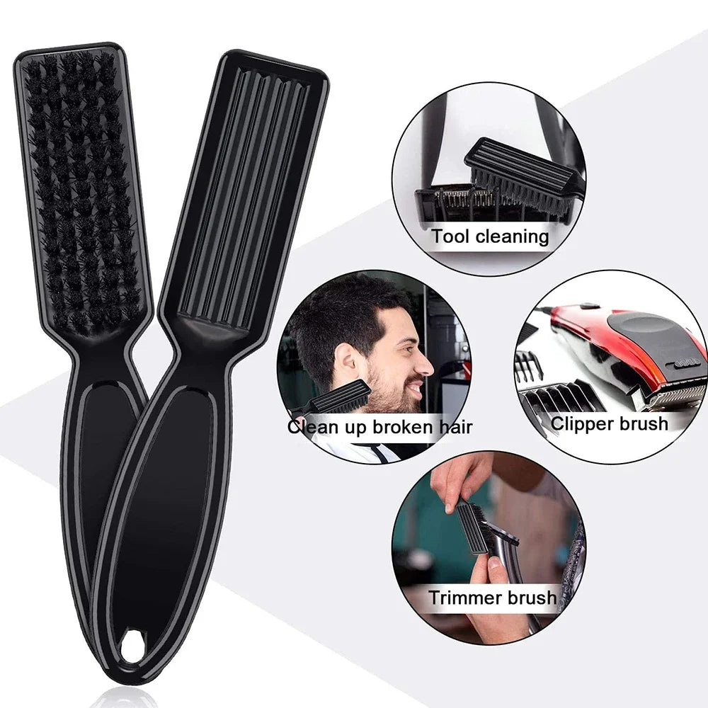 Beard Styling Brush Plastic Hair Oil Carving Cleaning Brush 1 Piece