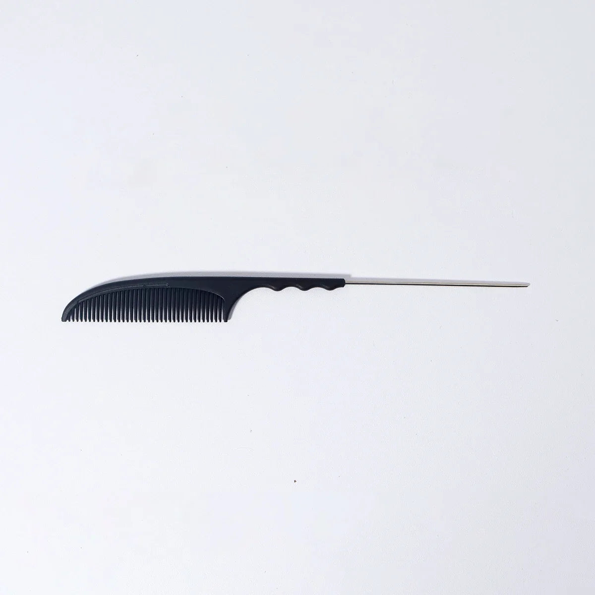 Anti-Static Heat Resistant Mouse Tail Comb Plastic Handle Stainless Steel Handle