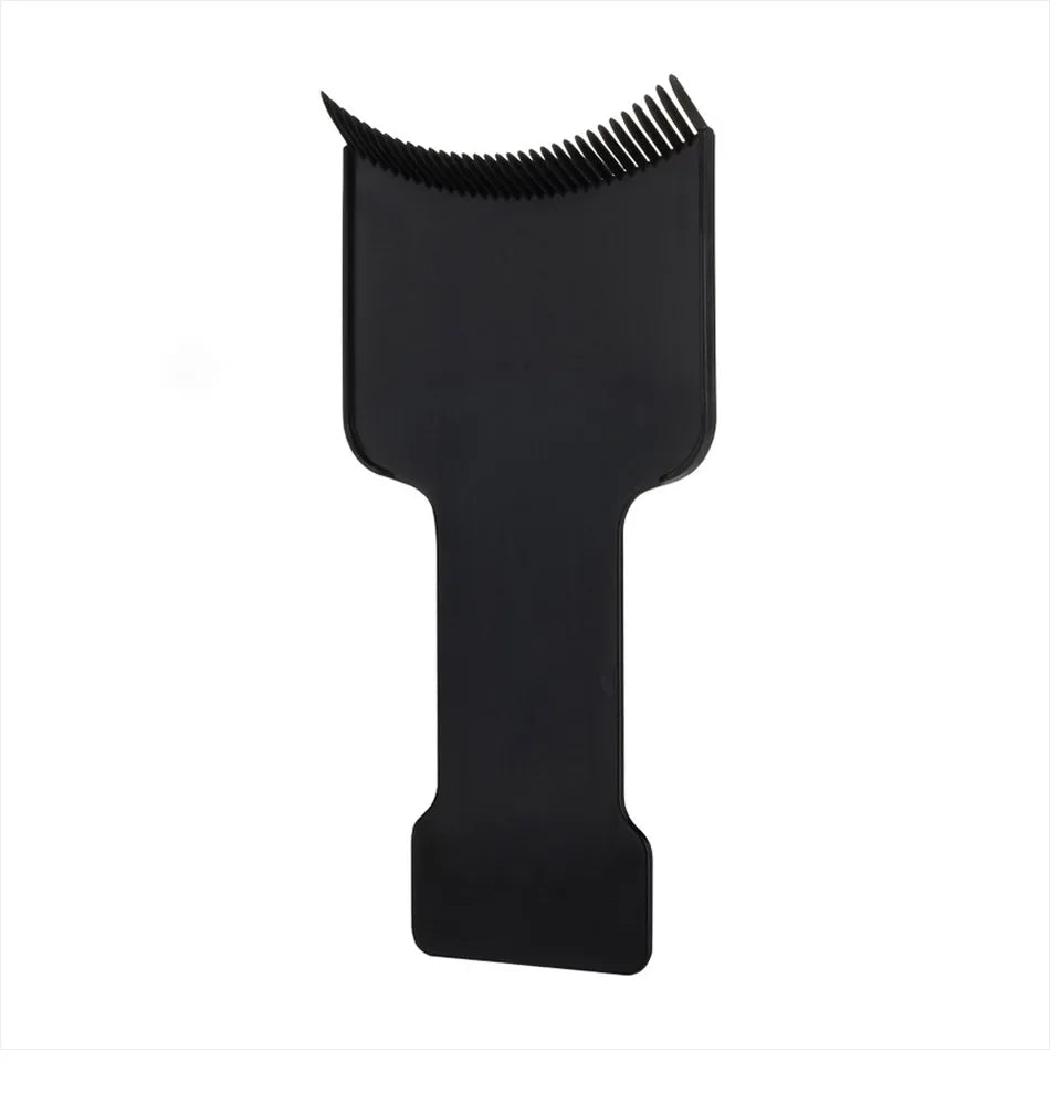 Toothed Hair Dye Plate and Brush 1 Piece PVC Hair Dye Tool