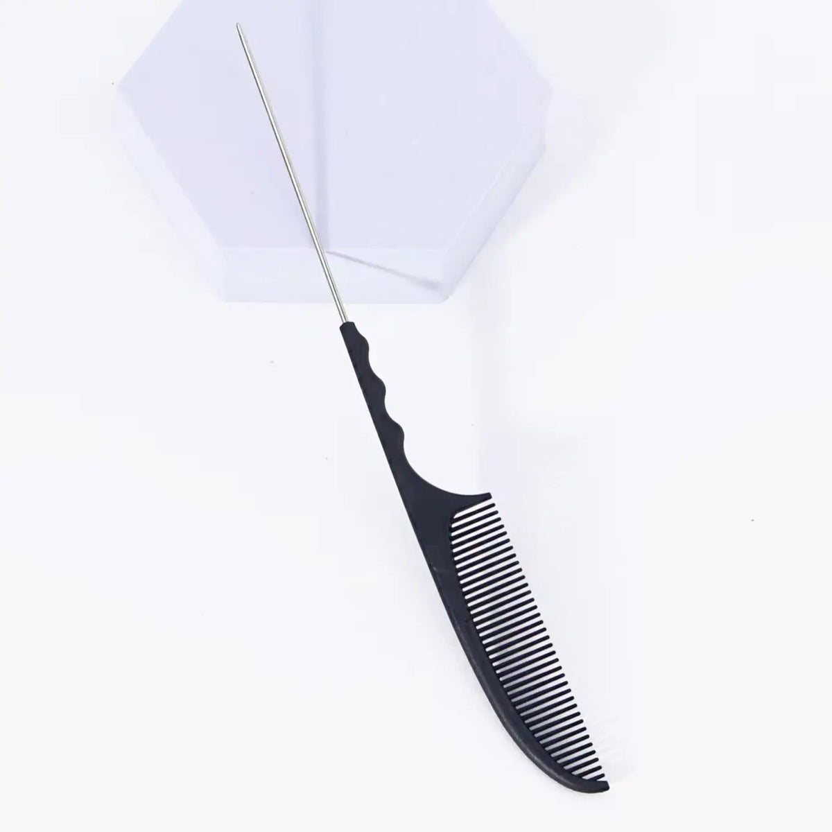 Pointed Tail Hair Comb Set Plastic 1 or 2 Pieces Curved Design