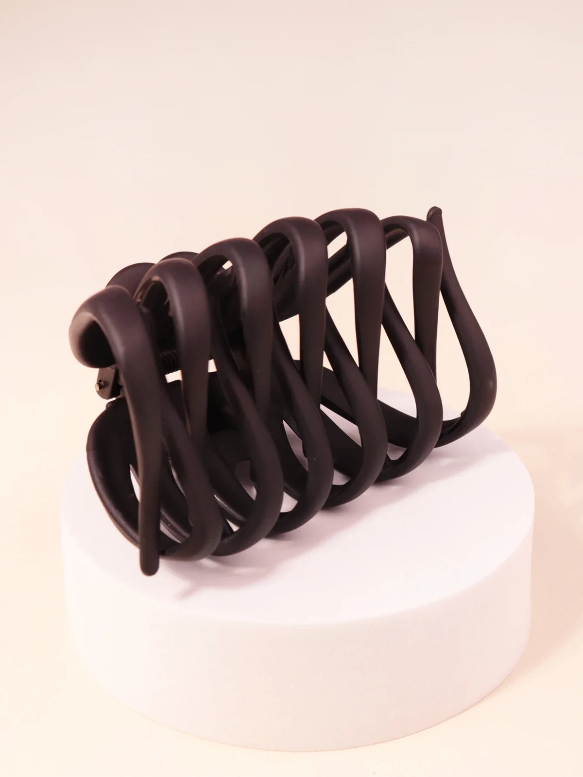 1 or 2 Piece Transparent Frosted Hair Clip for Long Thick Hair