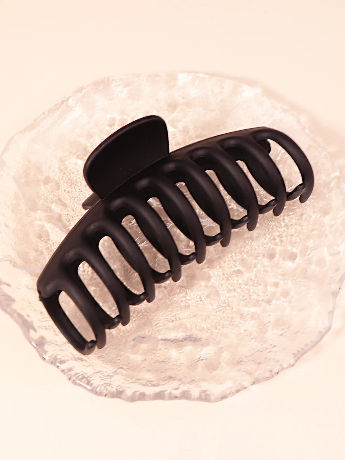 1 or 2 Piece Transparent Frosted Hair Clip for Long Thick Hair