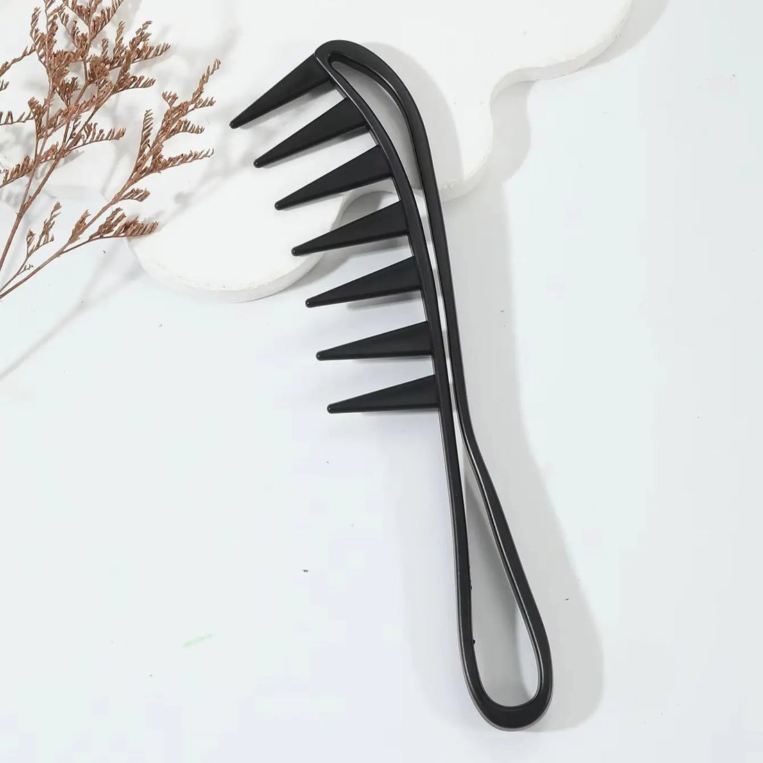 Wide Toothed Anti Static Plastic Comb Hairdressing Tool