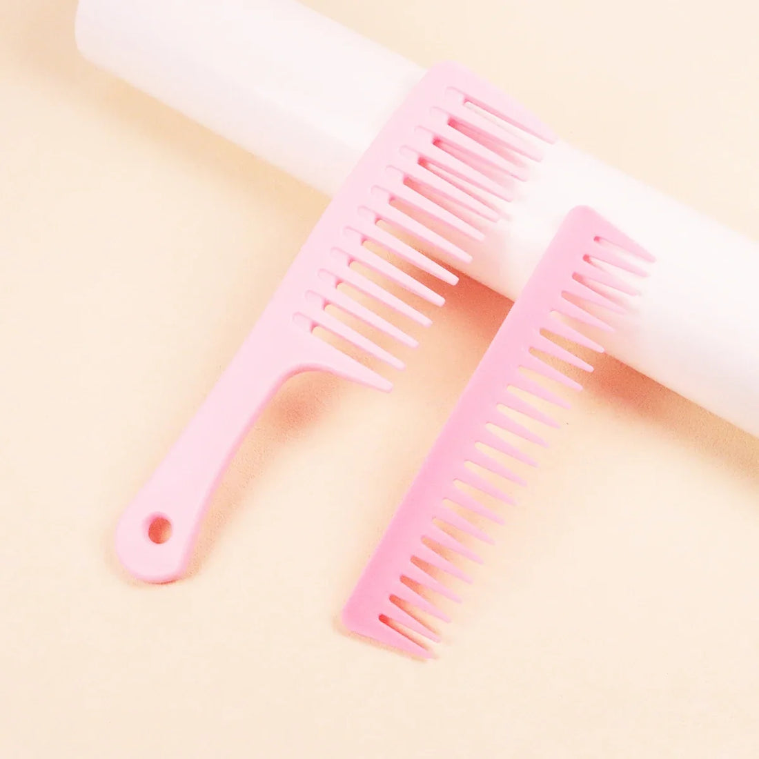 Wide Toothed Comb With and Without Handle ABS Plastic 1 or 2 Pack