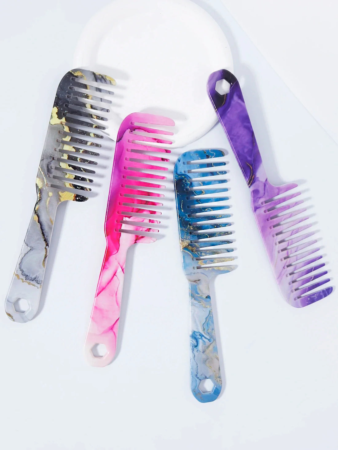 Wide Tooth Comb 1 Piece Plastic Anti Frizz Hair Styling Tool