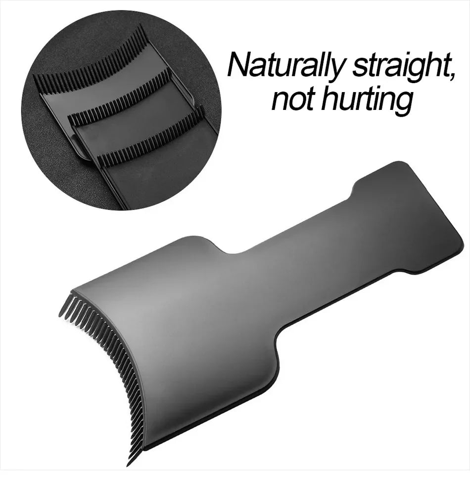 Toothed Hair Dye Plate and Brush 1 Piece PVC Hair Dye Tool