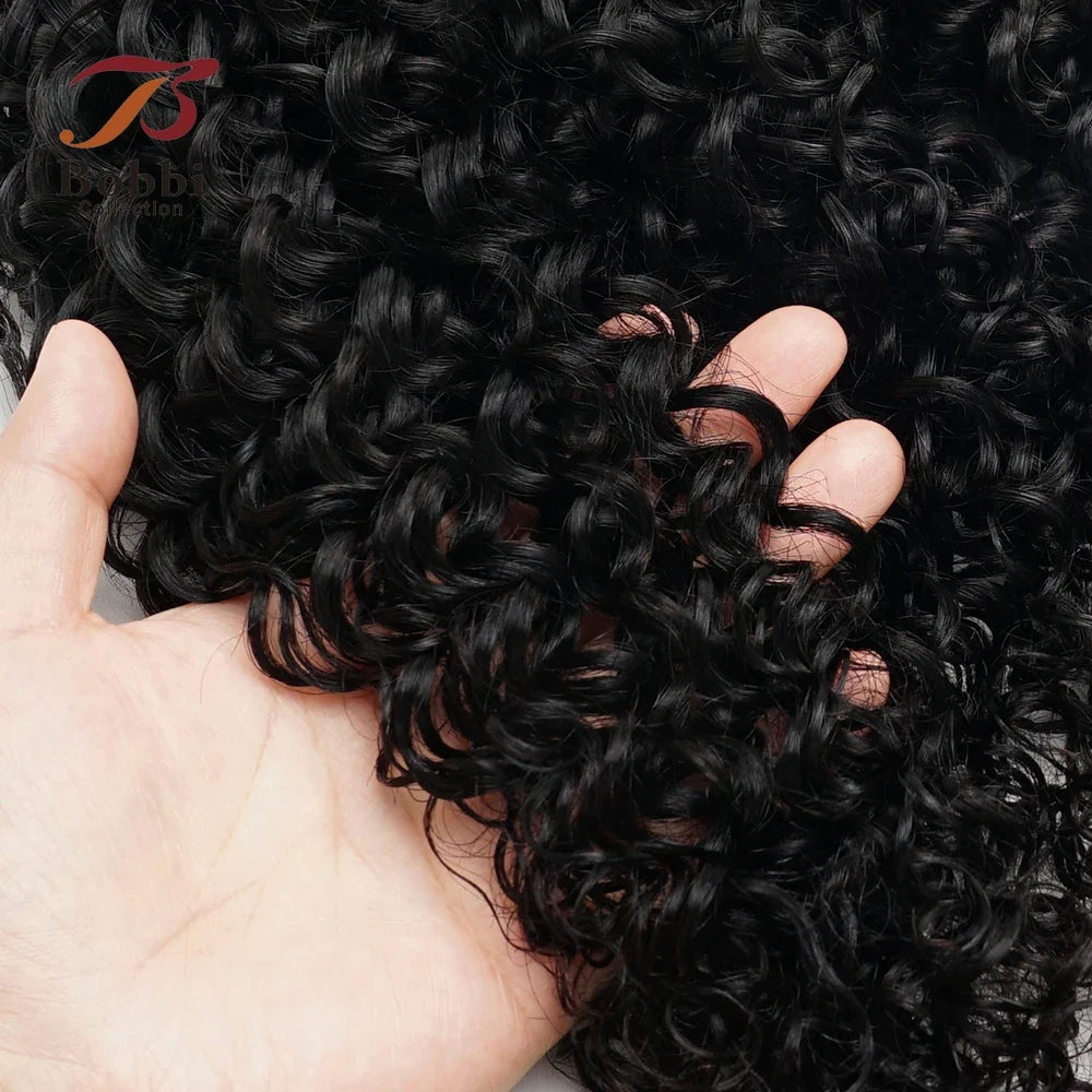 100% Human Brazilian Curly Jerry Hair Bulk 100g for Braiding Crochet Extensions Bobbi