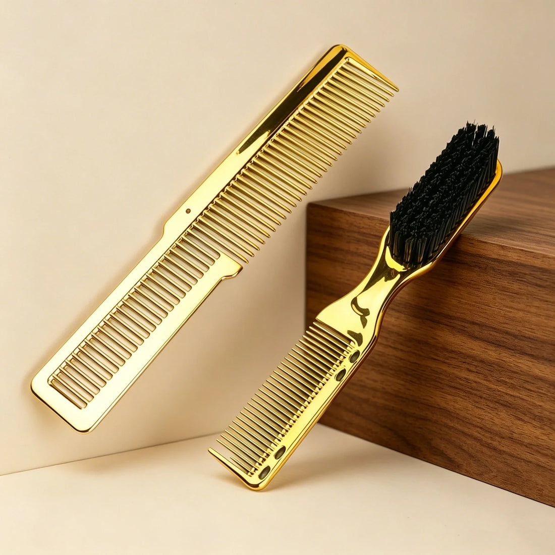 2 Piece Comb and Double Sided Nylon Hair Brush Set for Wigs