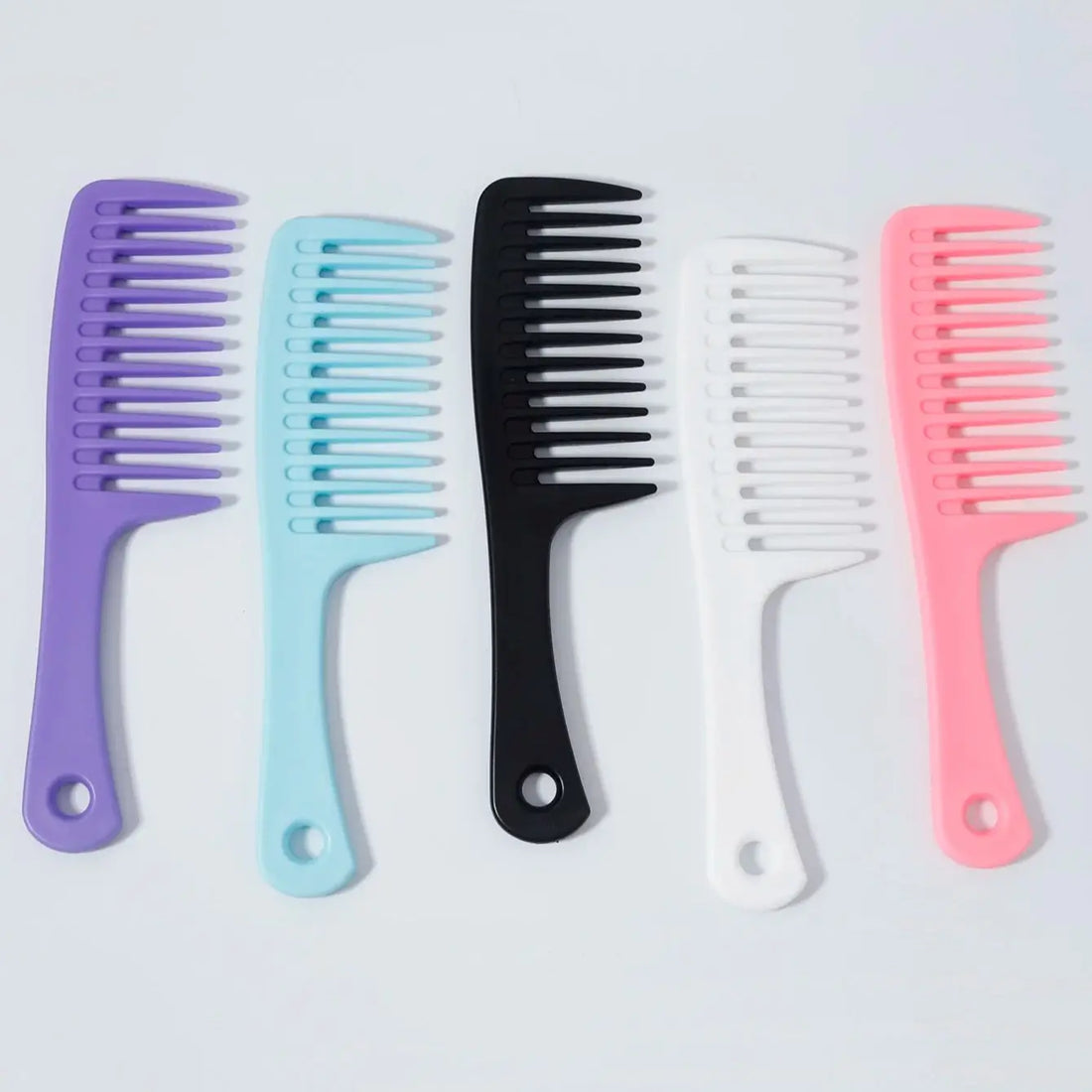 Wide Tooth Hair Detangling Comb For Real Hair Wigs Pp Material