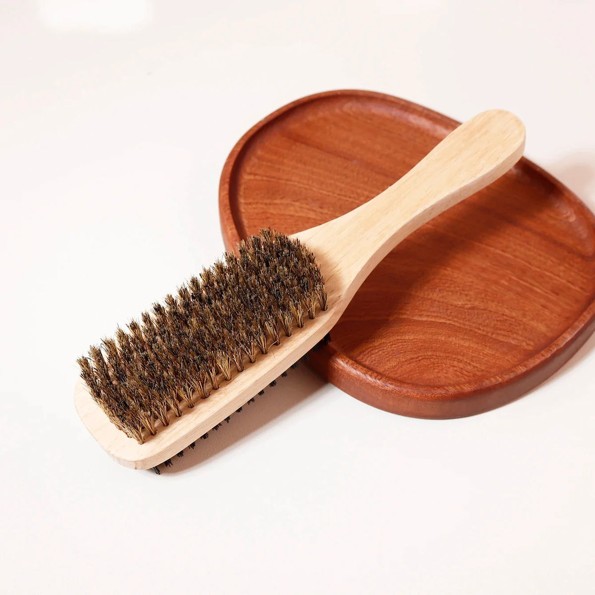 Double Sided Hair Brush 1Pc Soft and Hard Wood Styling Brush