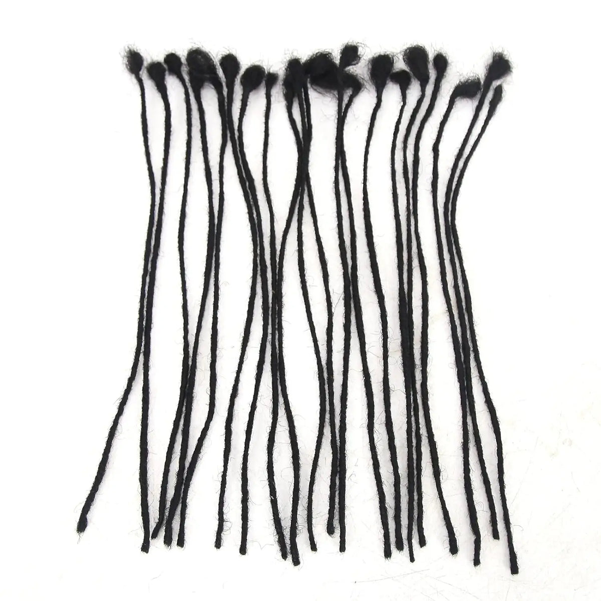 0.2cm Wide 8-12 Inch 10-Strand 100% Handmade Real Human Hair Dreadlock Extensions