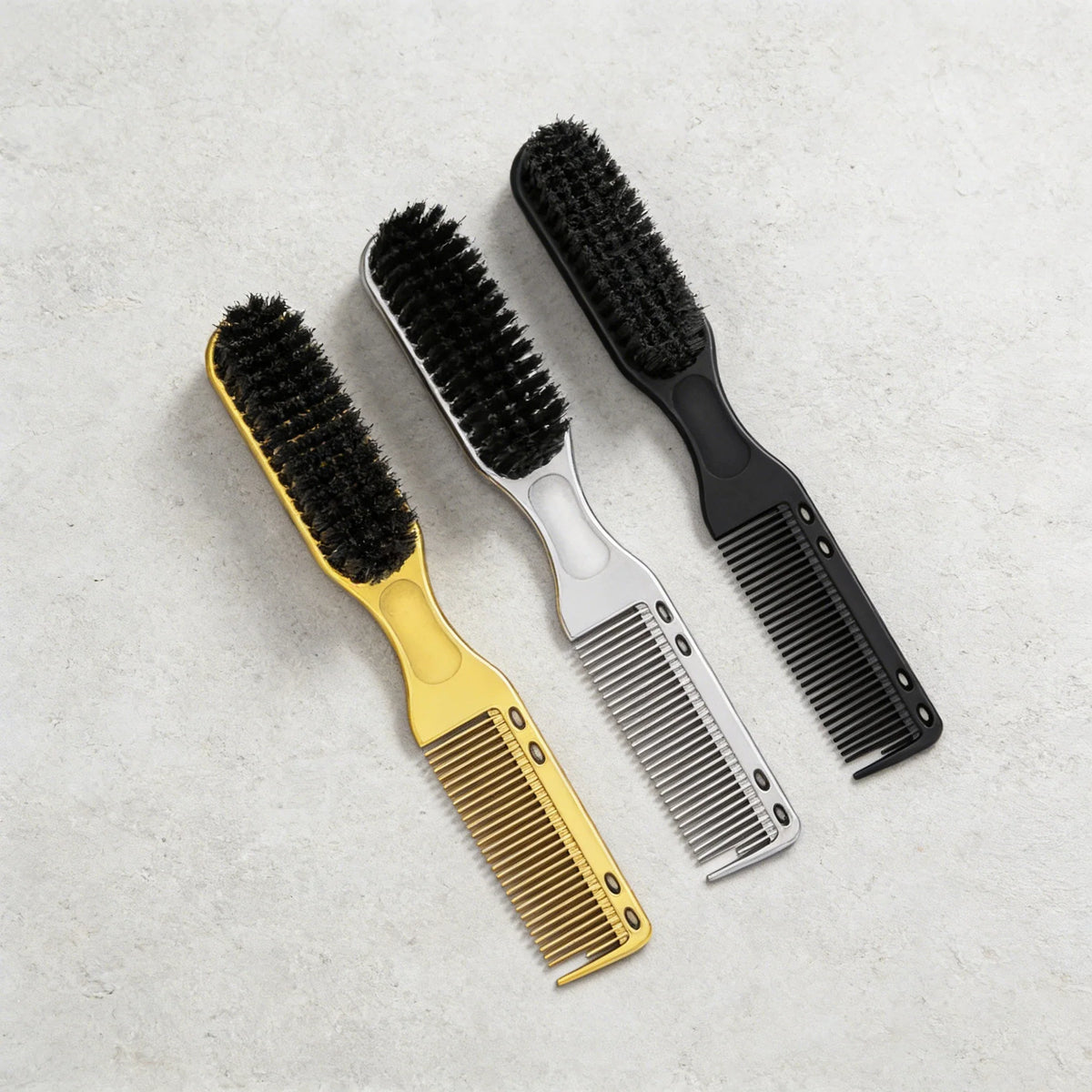 3 Piece Nylon Hairbrush and Double Sided Comb Set for Wigs