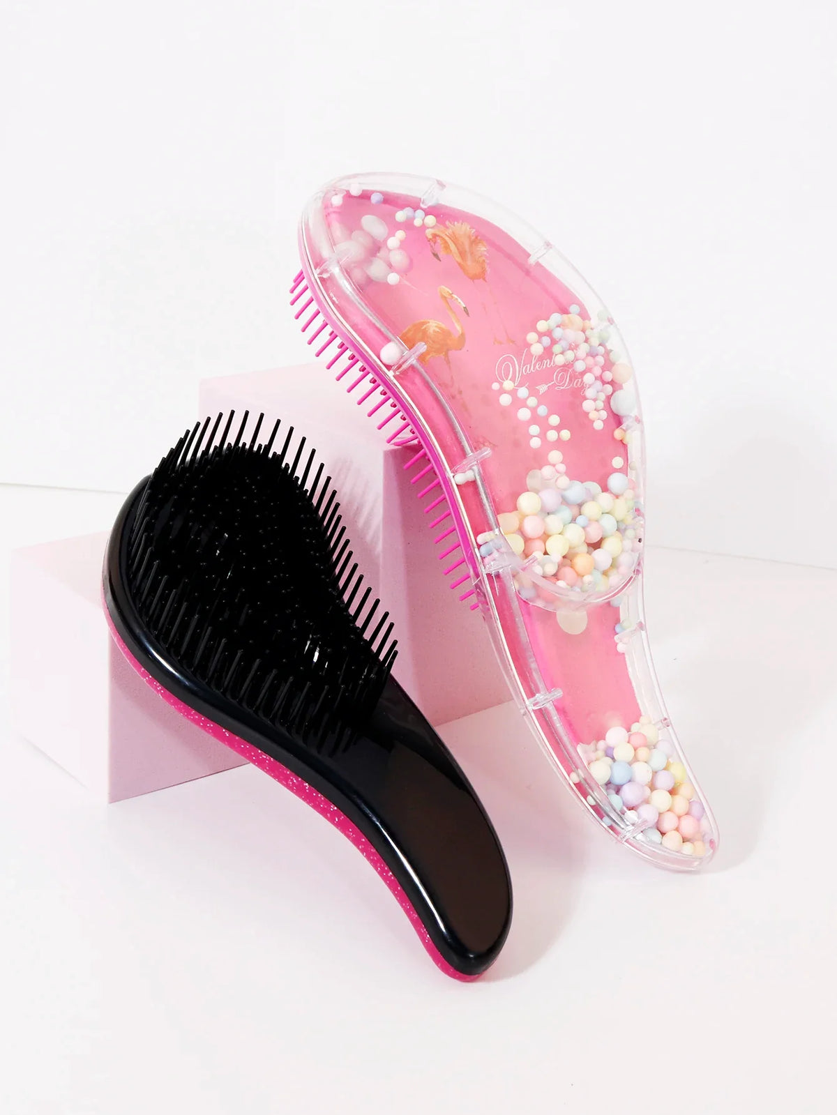 2 Piece PC Loop Hair Brush Set for Daily Hair Care and Styling