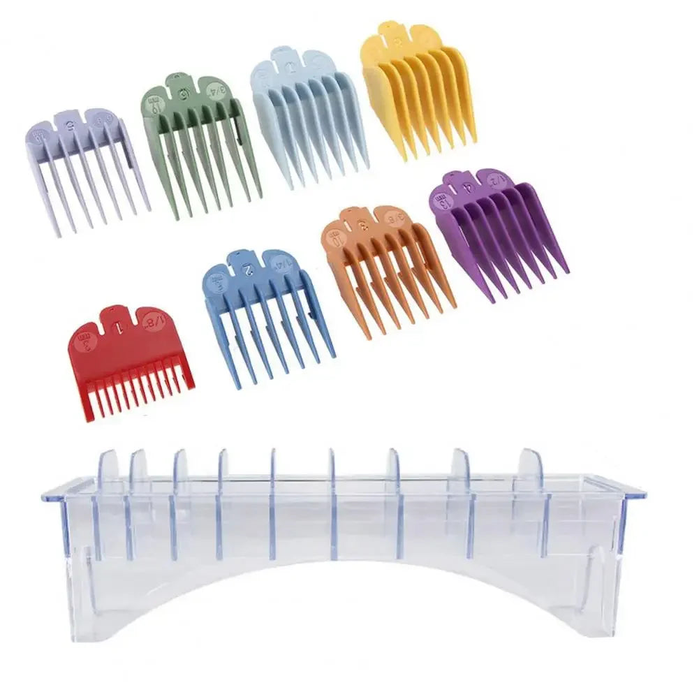 10 Grid Transparent Plastic Hair Clipper Comb Storage Box