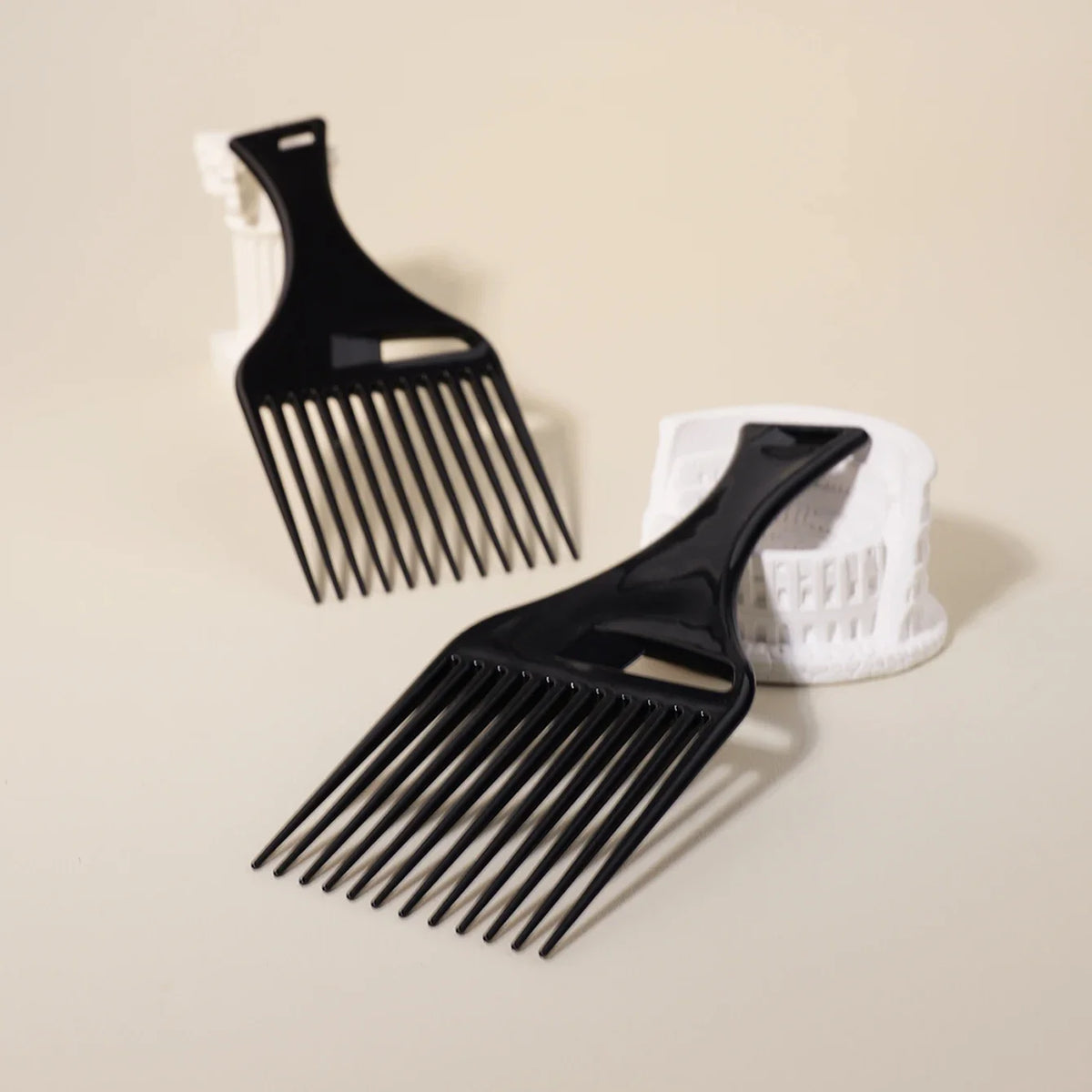 1 or 2 Piece Smooth Insert Comb for Hair Styling and Texture PP Material