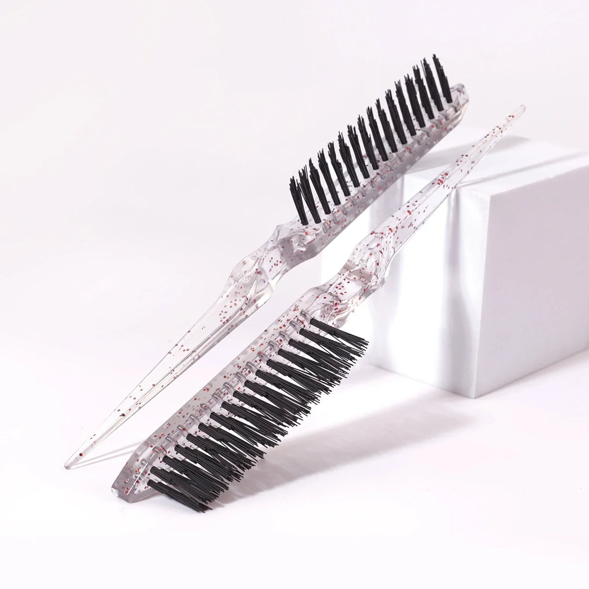 1 2 3 Pcs Resin Tear Hair Brush Mouse Tail Comb Edge Brush for Wigs