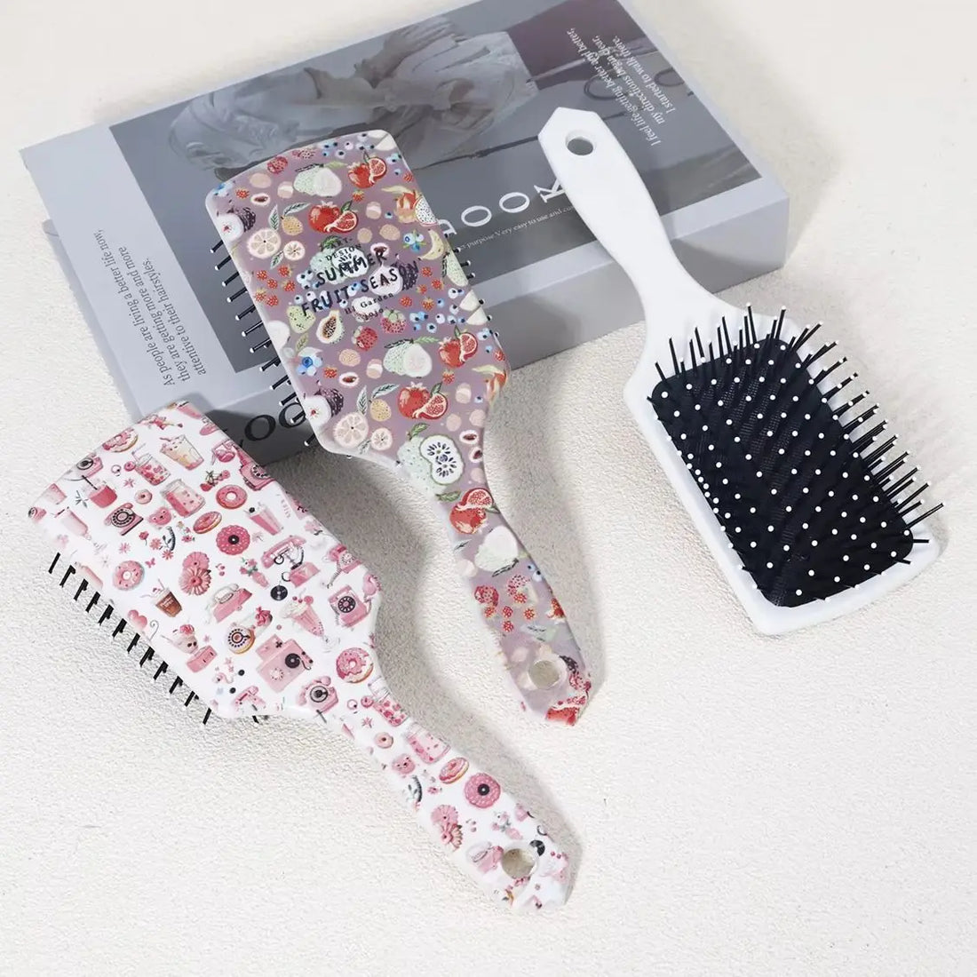 1 Piece Anti-Static Air Cushion Comb Nylon Bristles Ergonomic Handle