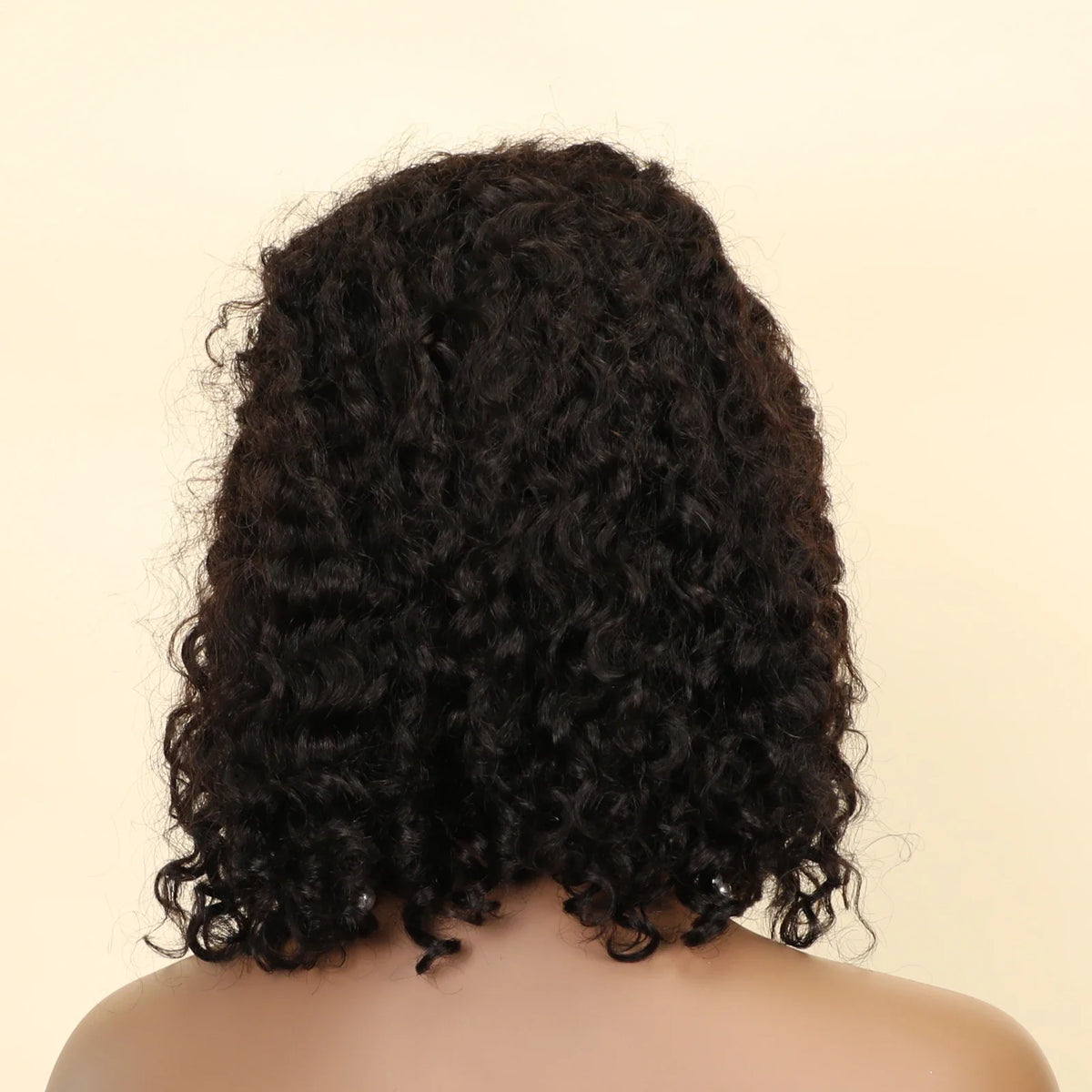 Water Wave 13x4 Transparent Lace Front Bob Wig 200% Density Brazilian Human Hair Short Wig