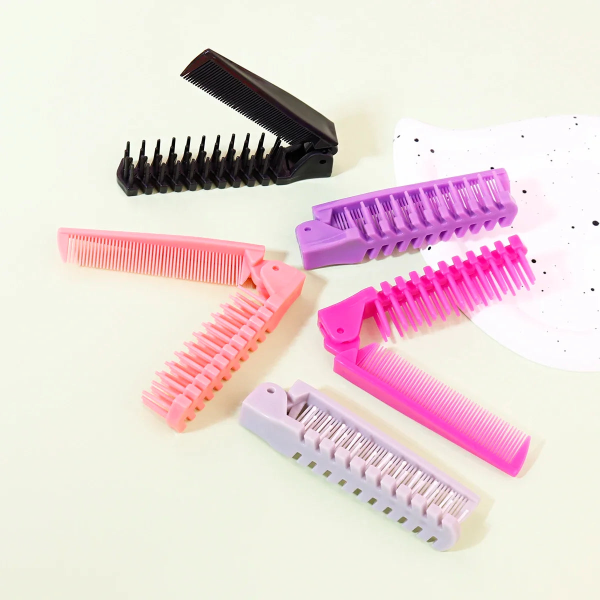 Anti-Static Folding Hair Comb Set 1 2 3 5 Pcs PP Material