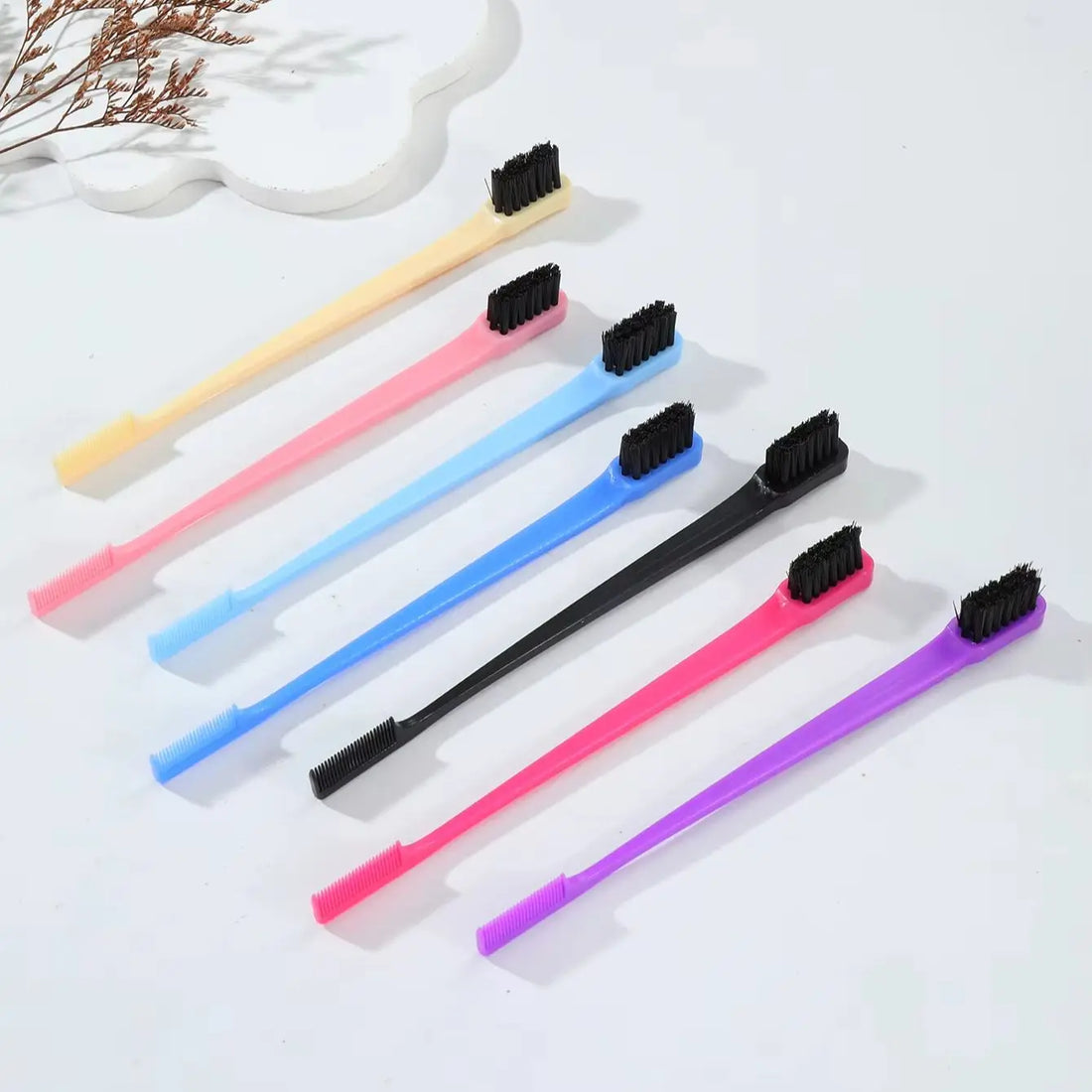 7 Piece Anti Static Double Sided Edge Comb Set PP Hair Brushes