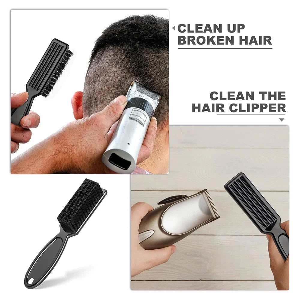 Beard Styling Brush Plastic Hair Oil Carving Cleaning Brush 1 Piece