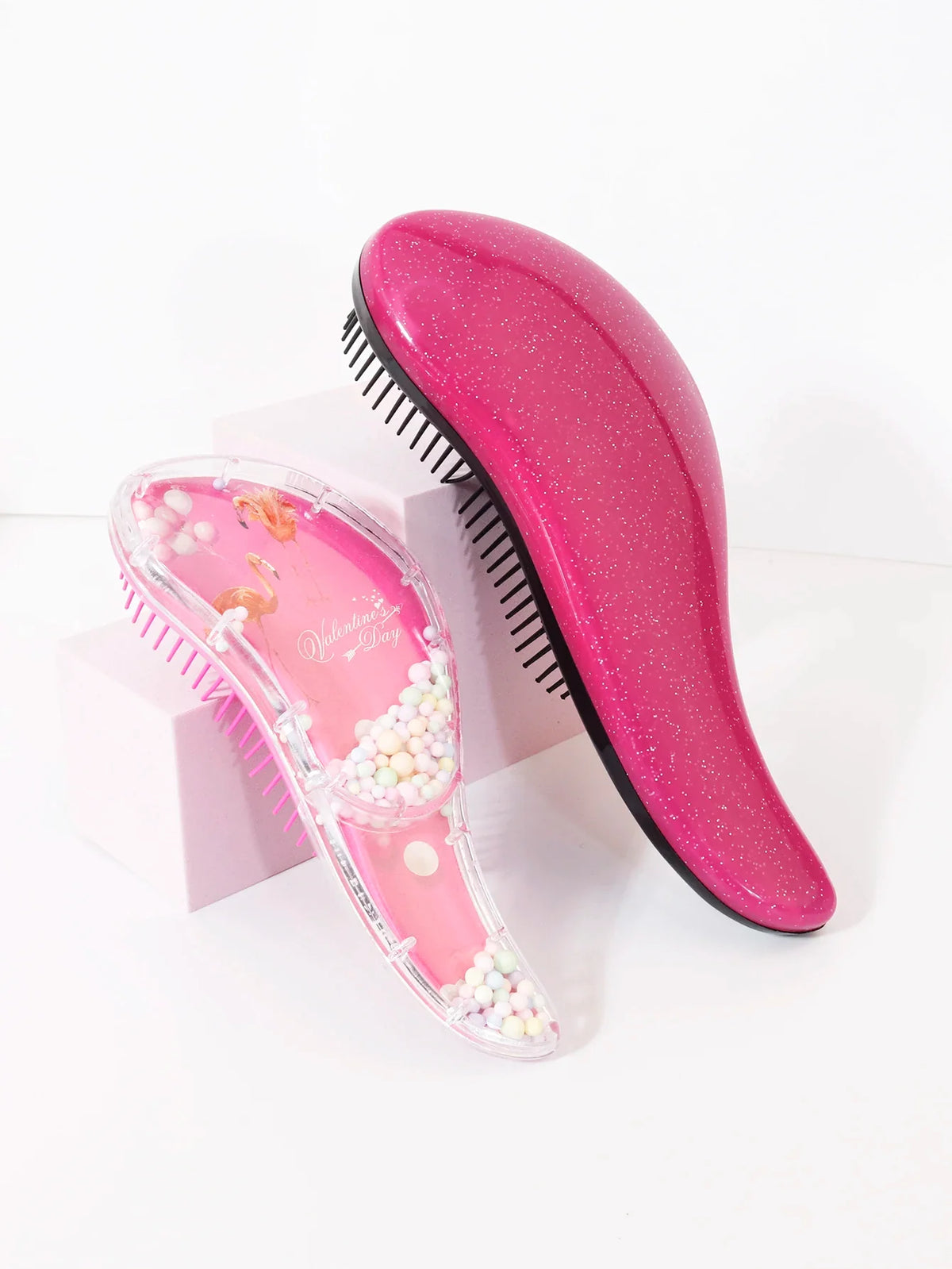 2 Piece PC Loop Hair Brush Set for Daily Hair Care and Styling