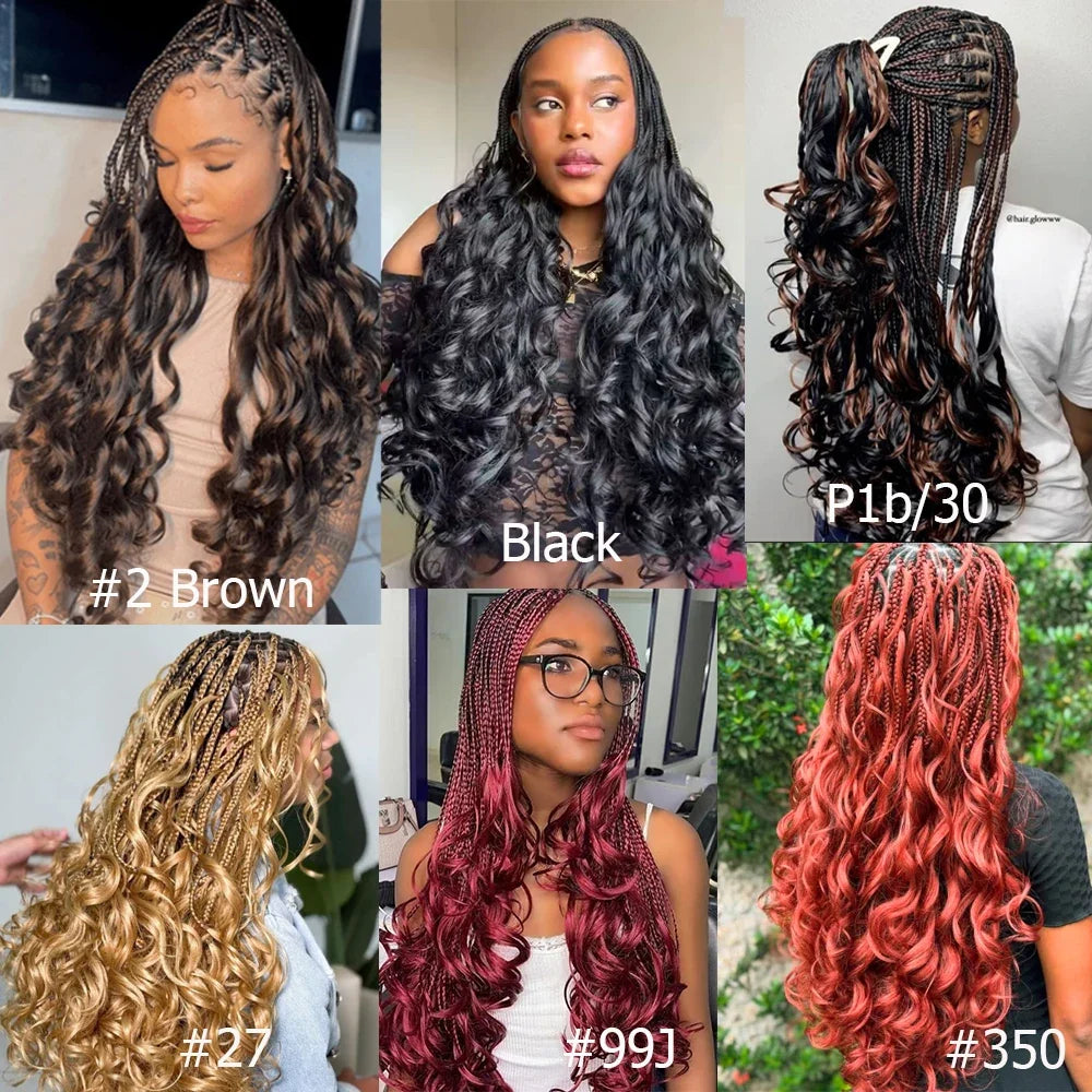 100% Human Indian Hair Bulk for Braiding Blonde Brown #99J #30 Loose Wave Extensions Bobbi