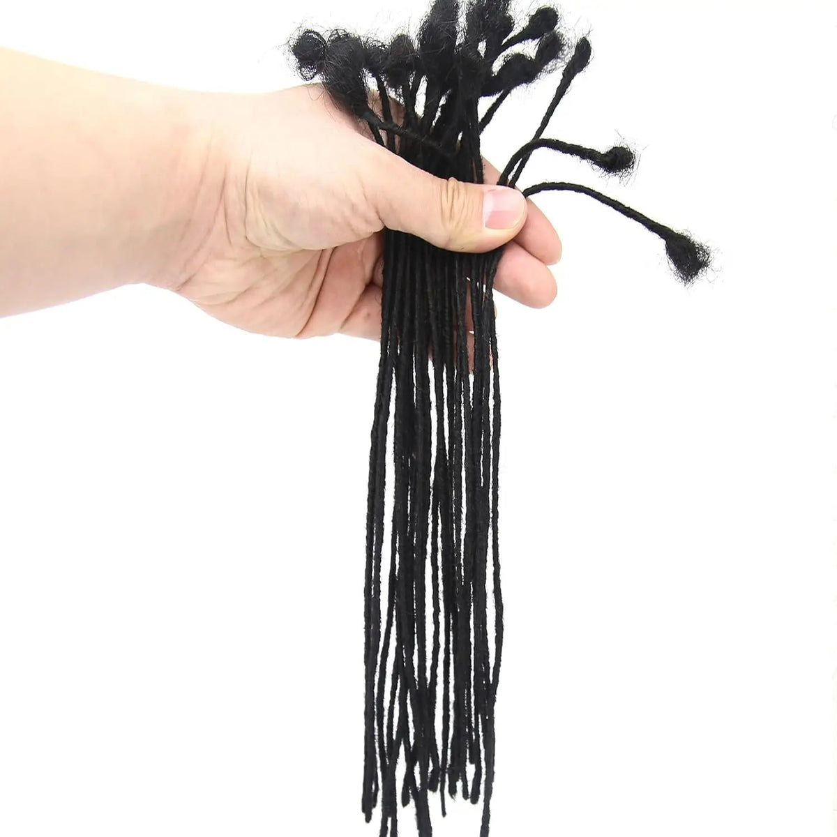 0.2cm Wide 8-12 Inch 10-Strand 100% Handmade Real Human Hair Dreadlock Extensions